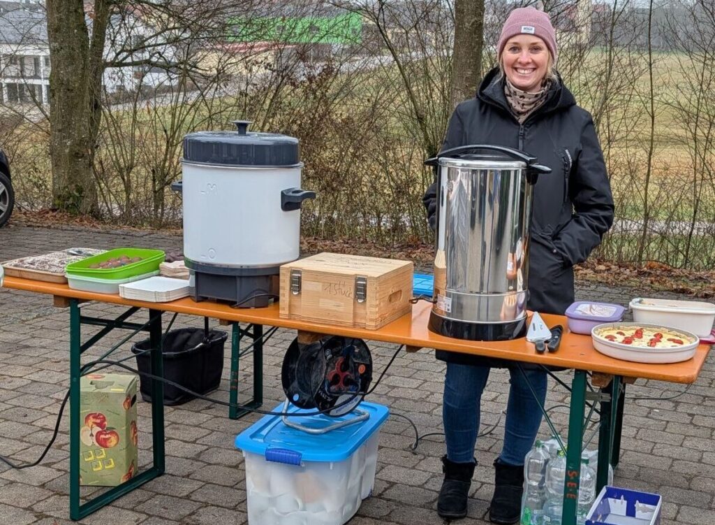 Glühwein und Leckereien