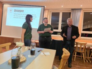 Besondere Ehrung unseres 1. Vorstandes